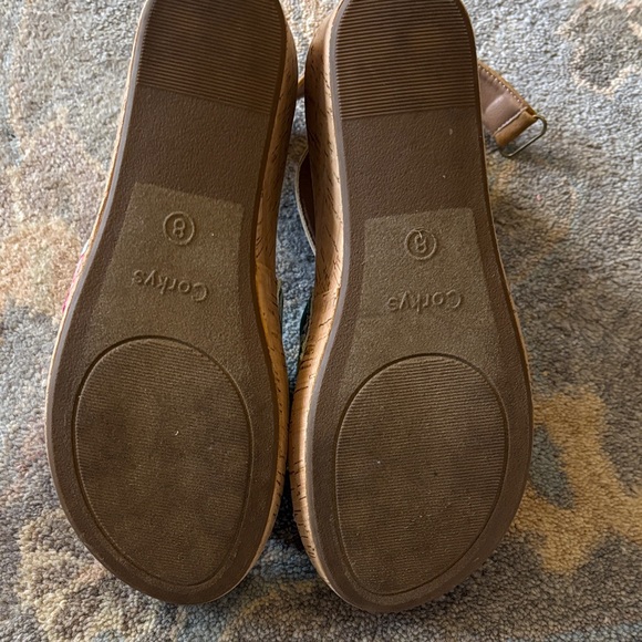 Corkys Women's Floral Wedges - Tan and Multicolor - Picture 4 of 4
